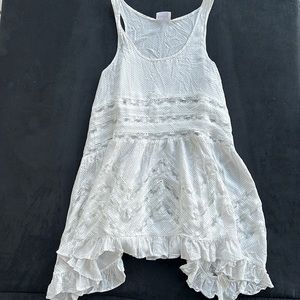 Free People Voile Trapeze Slip size xs white combo